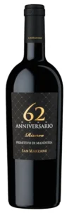 San Marzano 'Anniversario 62', Primitivo di Manduria Riserva 2020