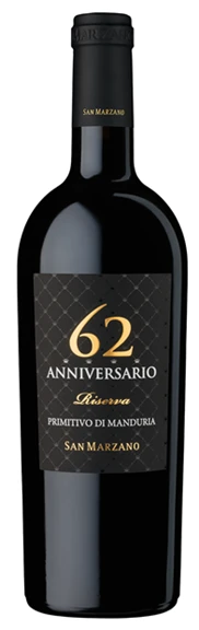 San Marzano 'Anniversario 62', Primitivo di Manduria Riserva 2020
