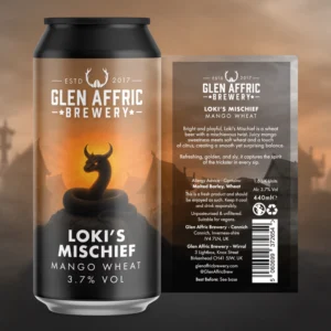 Glen Affric Brewery - Loki's Mischief Mango Wheat Beer (Cans) (44cl)