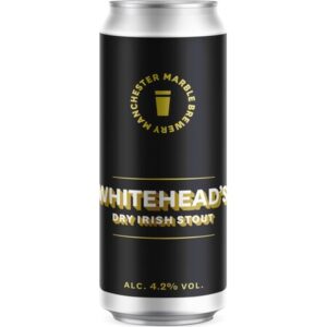 Marble Beers - Whitehead's Dry Irish Stout (Cans) (50cl)