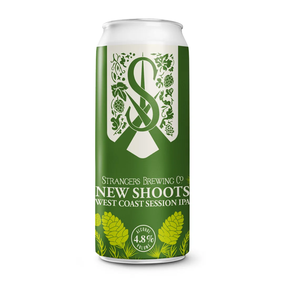 Strangers Brewing Co - New Shoots West Coast Session IPA (Cans) (44cl)(Gluten Free)