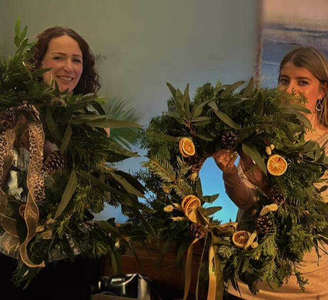 Festive Wreath Afternoon Workshop with Three Sisters Flower Farm
